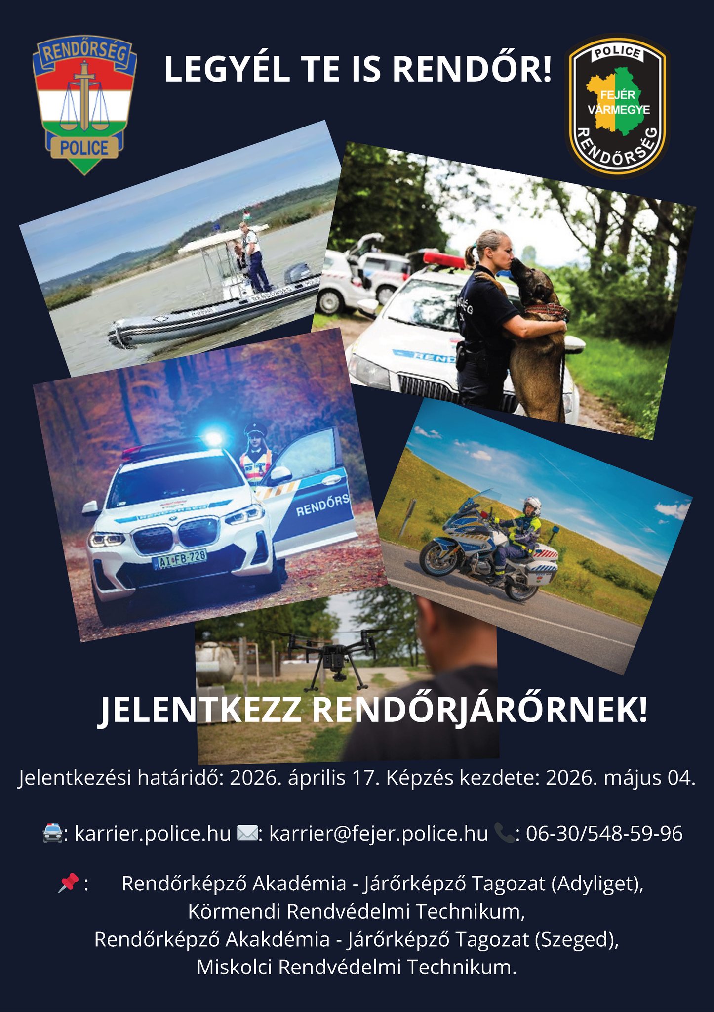 Legyél te is rendőr! - április 17-ig lehet jelentkezni